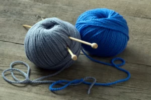 dwie grube włóczki